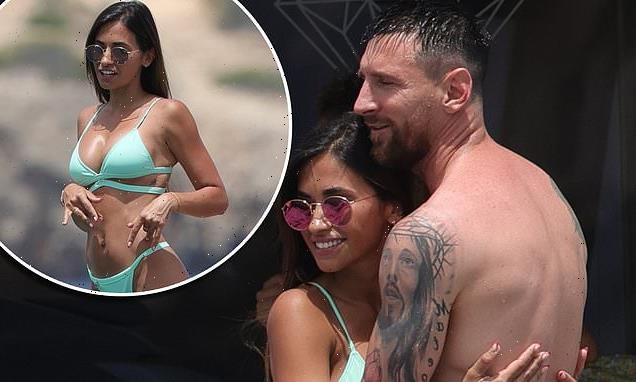 Lionel Messi and Antonela Roccuzzo enjoy yacht trip in Ibiza