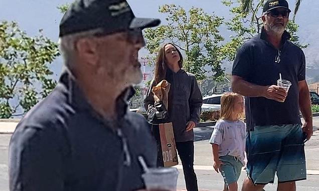 Mel Gibson spends time with his girlfriend and their son in Malibu