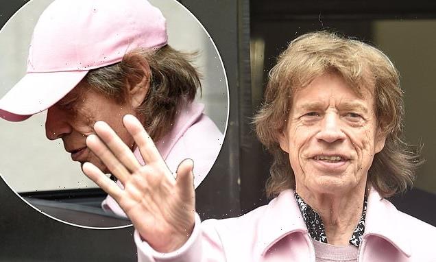 Mick Jagger waves to fans ahead of the Rolling Stones Liverpool gig