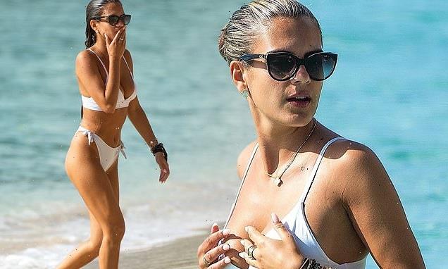 Pep Guardiola's daughter Maria shows off her figure in a white bikini