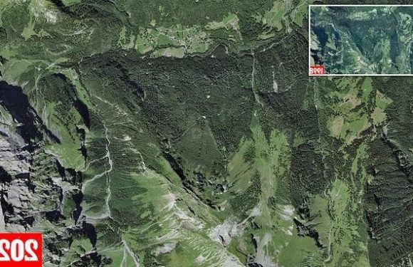 Satellite images reveal Alpine snow is melting in rising temperatures