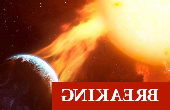 Solar storm warning: Earth faces ‘direct’ hit as giant sunspot DOUBLES in size in 24 hours