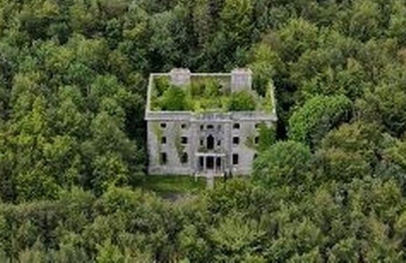 Spooky abandoned mansion where ‘ghosts’ are seen in windows spotted by drone