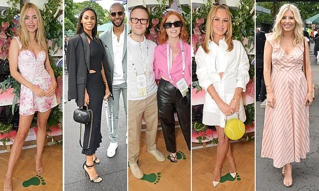 Wimbledon: Stacey Dooley and Kevin Clifton lead the day one celebs