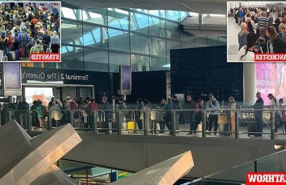 Airport queues spark holiday fears as Shapps told to 'get a grip'