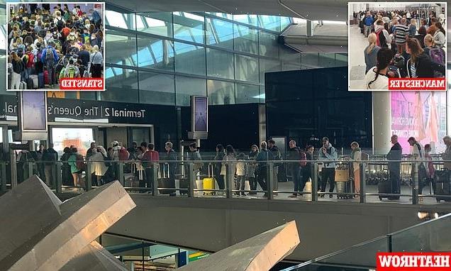 Airport queues spark holiday fears as Shapps told to 'get a grip'