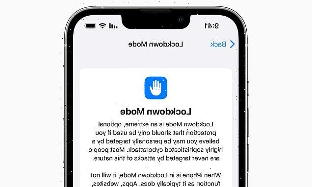 Apple announces 'Lockdown Mode' to protect devices from cyber attacks