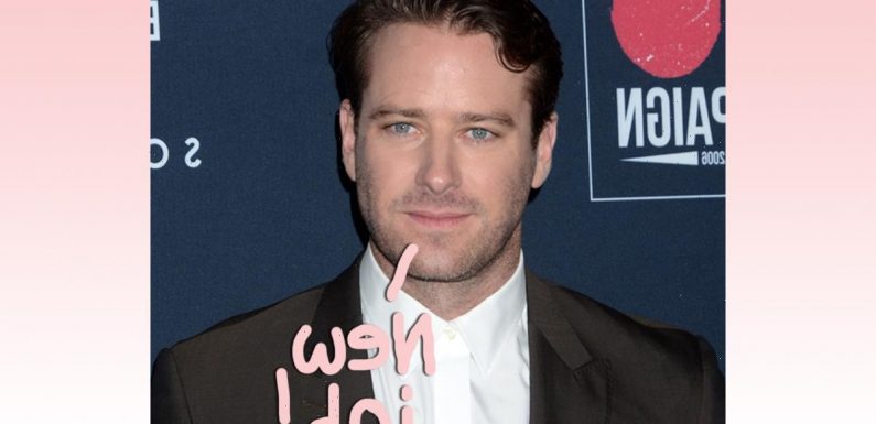 Armie Hammer Really IS Working At A Hotel In The Caymans – Because 'He's Totally Broke'