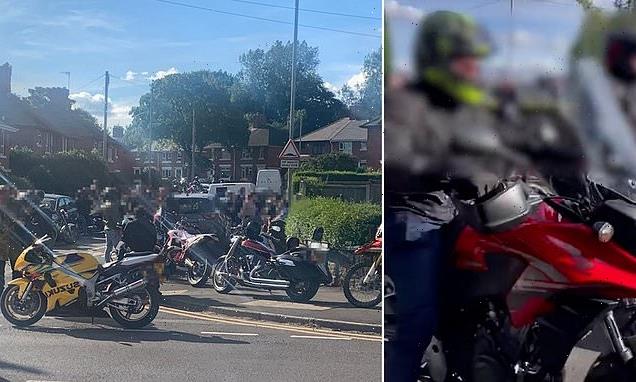 Bikers 'ruin school prom' and leave crying children stuck in limos