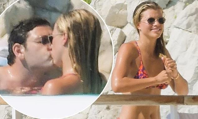 Bikini-clad Sofia Richie shares a kiss with fiancé Elliot Grainge