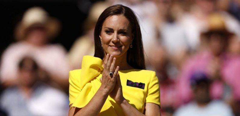 Kate Middleton Glows in Summer Yellow at the Wimbledon Women's Final