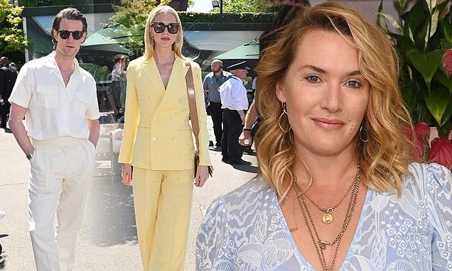 Kate Winslet attends Men's Singles final at Wimbledon