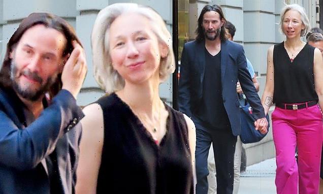 Keanu Reeves and girlfriend Alexandra Grant hold hands in NYC