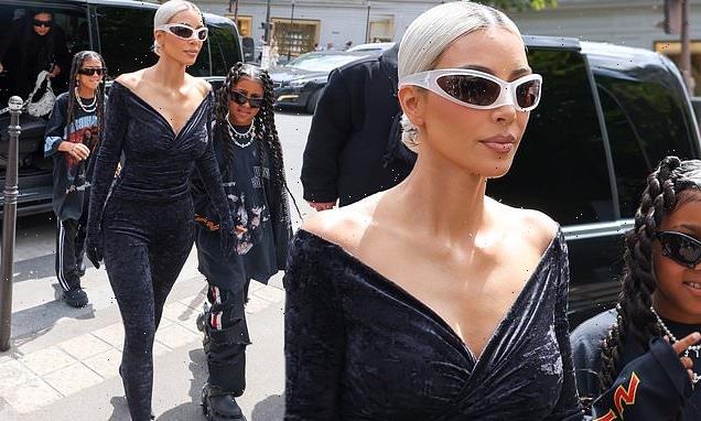 Kim Kardashian takes daughter North, 9, to lunch in Paris