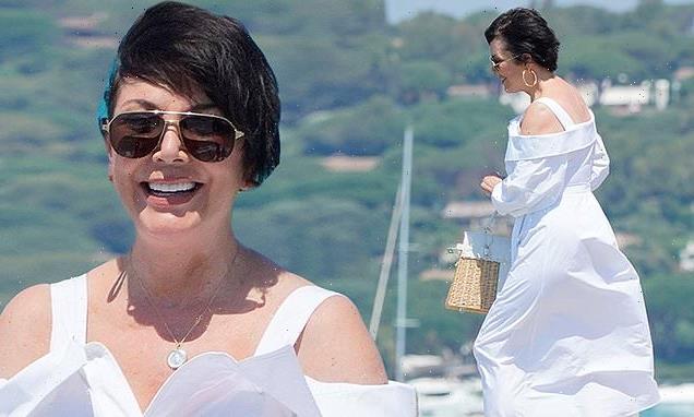 Kris Jenner, 66, cuts glam figure as she leaves Saint-Tropez's Club 55