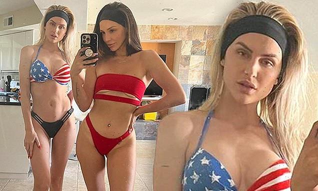 Lala Kent showcases her new boob job in tiny bikini