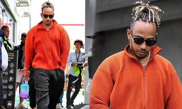 Lewis Hamilton cuts a stylish figure at the Grand Prix in Hungary