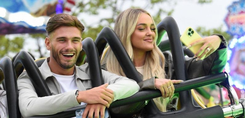 Love Island’s Jacques cosies up to fellow islander Mary Bedford on fun day out