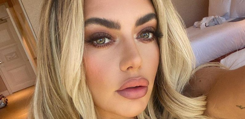 Megan Barton-Hanson spills out of fishnet lingerie as she plugs racy OnlyFans