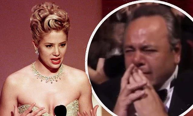 Mira Sorvino's Oscars speech that left dad Paul in tears goes viral