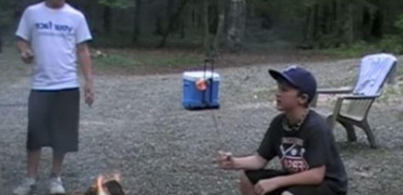 Two boys accidentally film ‘Bigfoot’ whilst making marshmallow s’mores tutorial