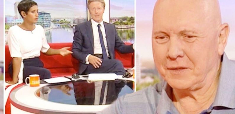 ‘Heard enough of that!’ Charlie Stayt irks Naga as he cuts off Neighbours’ Alan Fletcher