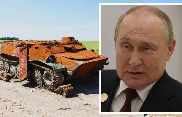 ‘Knackered and lightly armoured’ Putin humiliated as MoD compares Russian kit to tractors