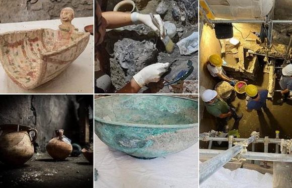Archaeologists discover new rooms in a middle-class house in Pompeii