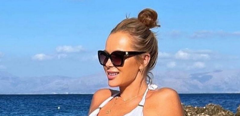 Britain’s Got Talent’s Amanda Holden slips into bikini for cold dip with her mum
