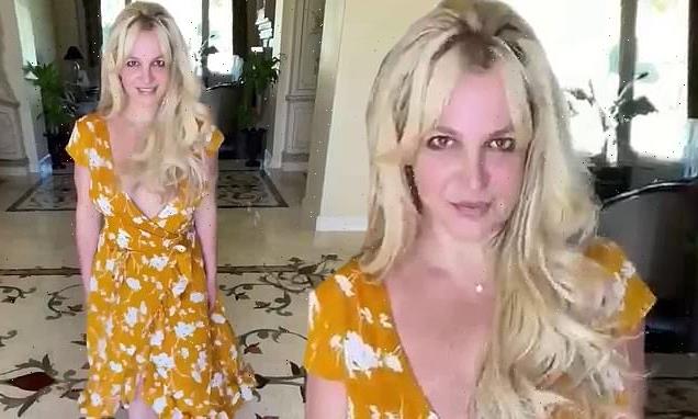 Britney Spears dances in low-cut dress after Kevin Federline interview
