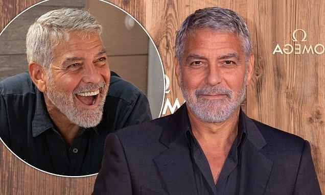 George Clooney cuts a dapper figure at the Omega Masters