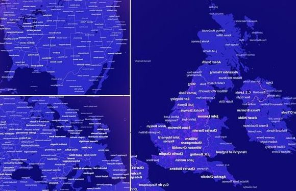 Interactive map reveals the most notable person from your hometown