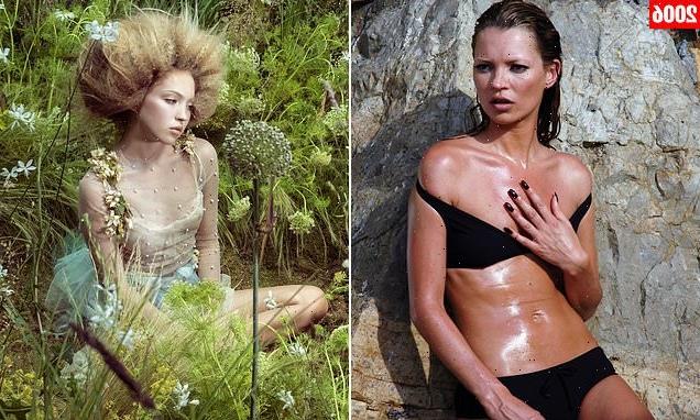 Lila Moss poses for Pirelli just like her mother Kate in the 1990s