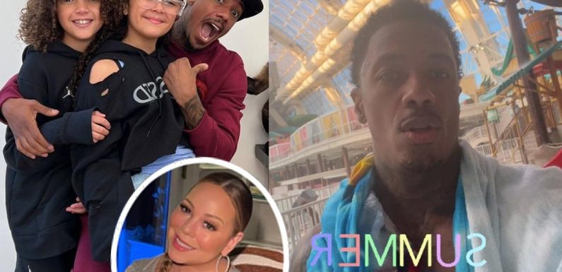 Nick Cannon Spares No Expense Renting Out Water Park For His & Mariah Carey's 11-Year-Old Twins
