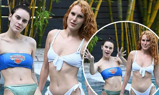Rumer Willis and Tallulah say bye to summer while bikini-clad at pool