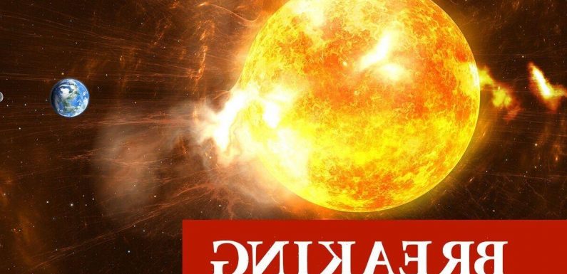 Solar storm warning as planet-sized sunspot aimed DIRECTLY at Earth grows tenfold