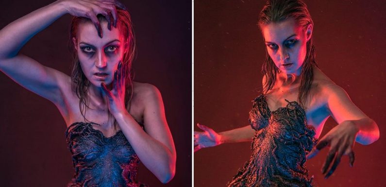This Cosplayer Created an Upside Down Dress Inspired by "Stranger Things"