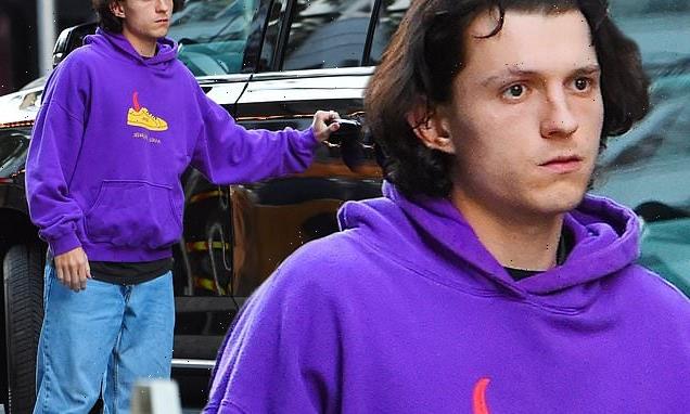 Tom Holland is seen at lunch in NYC as he focuses on mental health