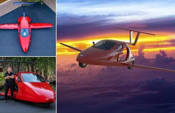 World's first three-wheel flying sports car begins flight testing