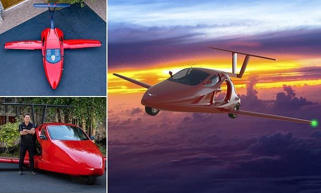World's first three-wheel flying sports car begins flight testing