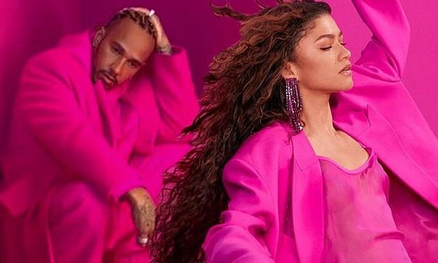 Zendaya and Lewis Hamilton sizzle in hot pink for Valentino