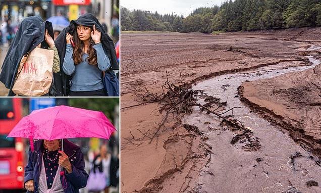 Britain battered by downpours – while DROUGHT covering Wales declared