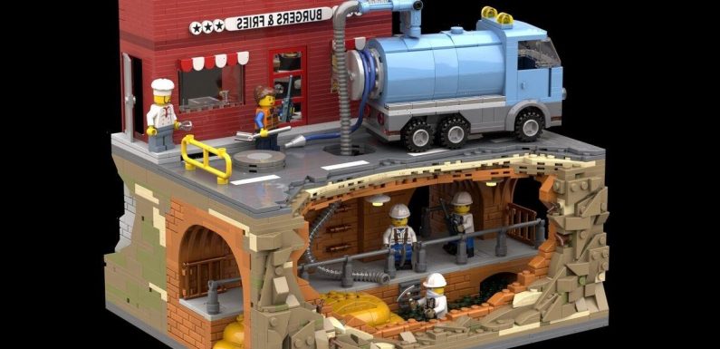 LEGO ‘Sewer Heroes’ set concept highlights horrific fatberg issue