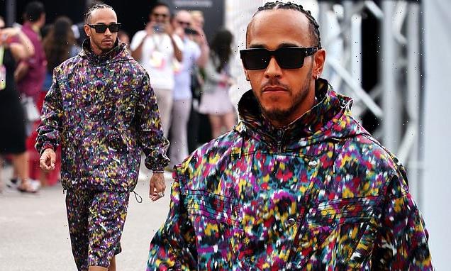 Lewis Hamilton steps out in a couture co-ord at the Italian Grand Prix