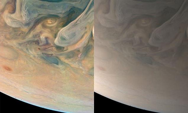 NASA's Juno probe snaps a photo of Jupiter revealing its true colours