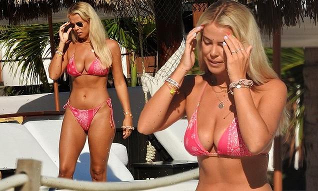 TOWIE's Chloe Meadows flaunts her figure in a pink bikini in Mexico