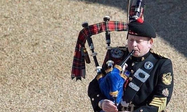The Queen's piper recalled the moment the wind lifted his kilt