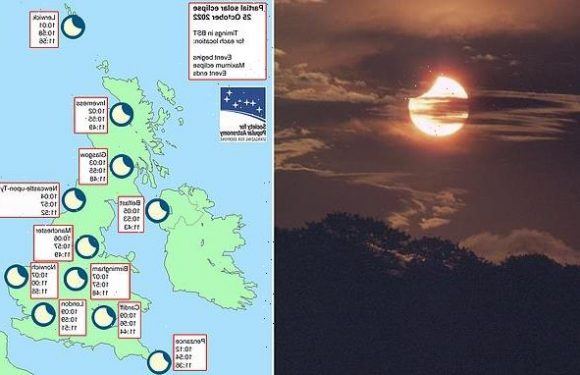 Around quarter of sun to be blocked out during partial solar eclipse