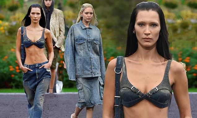 Bella and Gigi Hadid rock the Givenchy catwalk for Paris Fashion Week