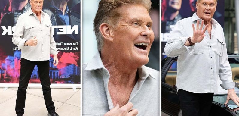 David Hasselhoff, 70, flaunts age-defying appearance at series event